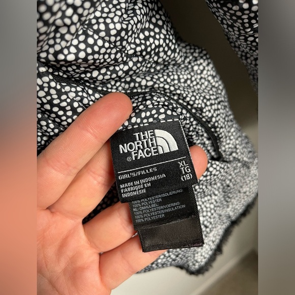 Reversible Mossbud Swirl Dotted Jacket by TheNorthFace Little/Big Girls? Size XL - Picture 6 of 14